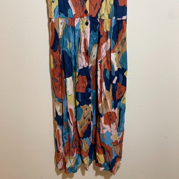 Rolla's Eve Painted Tulip Button Front Midi Dress - Picture 5 of 14